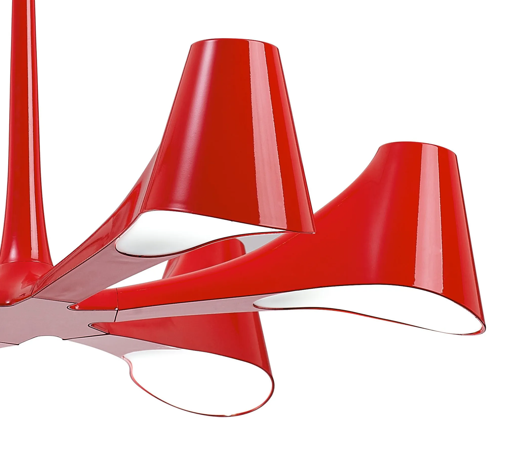 Ora Telescopic/Semi Flush 6 Light Gloss Red M1600  Mantra Ora Gloss Red